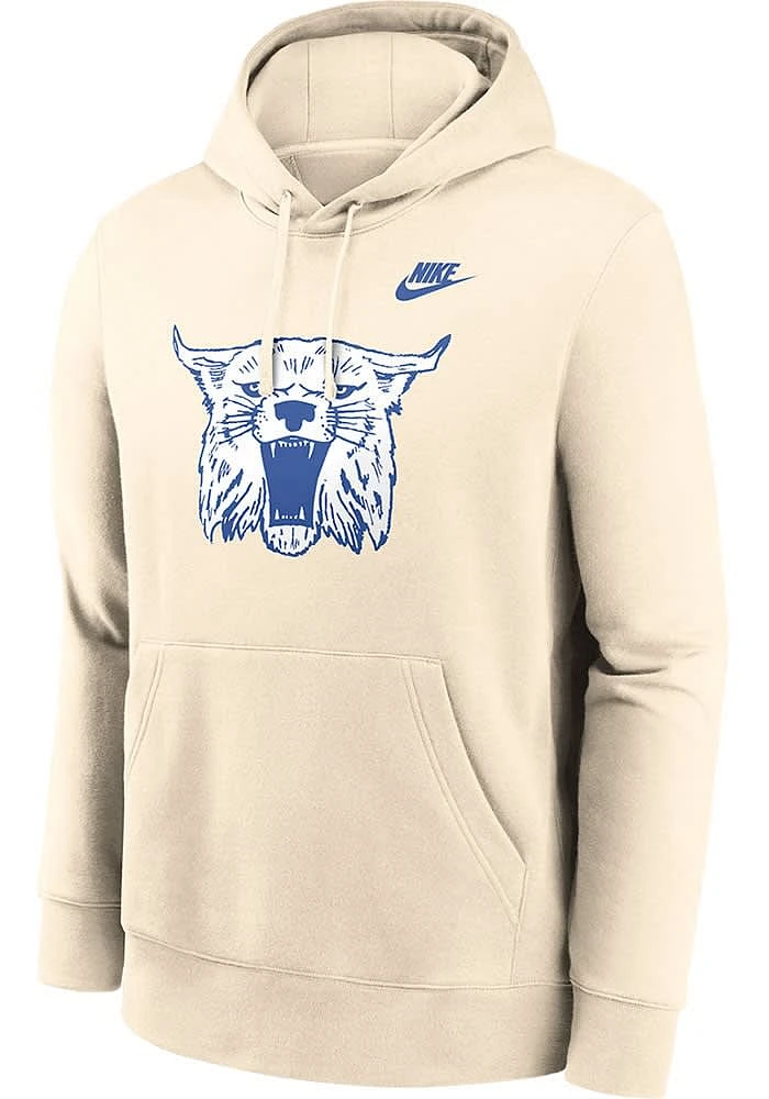 Nike Kentucky Wildcats Mens Natural Primary Logo Long Sleeve Hoodie