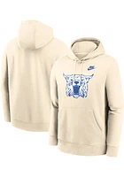 Nike Kentucky Wildcats Mens Natural Primary Logo Long Sleeve Hoodie