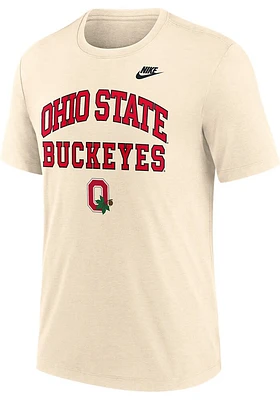 Nike Ohio State Buckeyes Natural Legacy Primary Logo Short Sleeve T Shirt