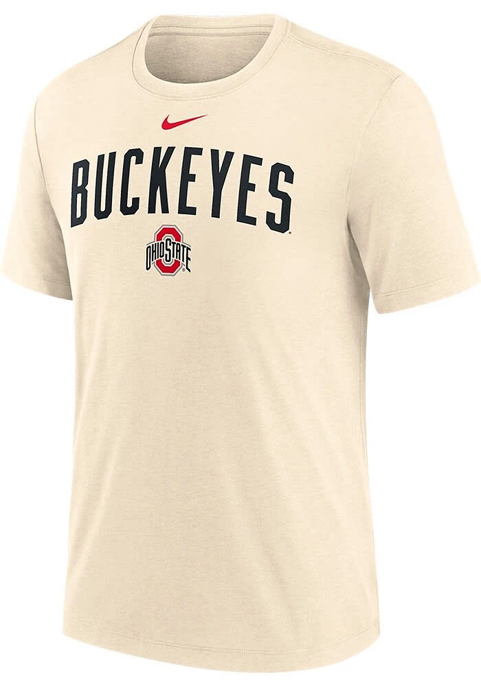 Nike Ohio State Buckeyes Natural Primary Logo Short Sleeve T Shirt