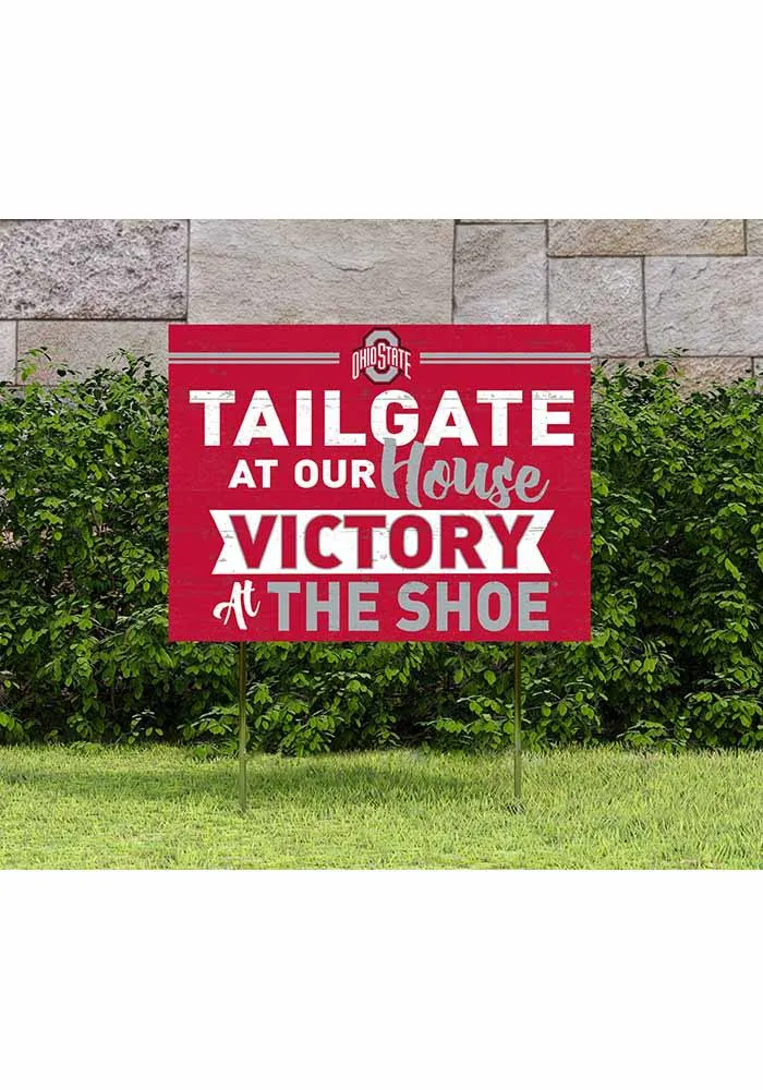 Ohio State Buckeyes KH Sports Fan 18x24 Tailgate Yard Sign - Red