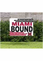 Miami RedHawks 18x24 Retro School Bound Yard Sign