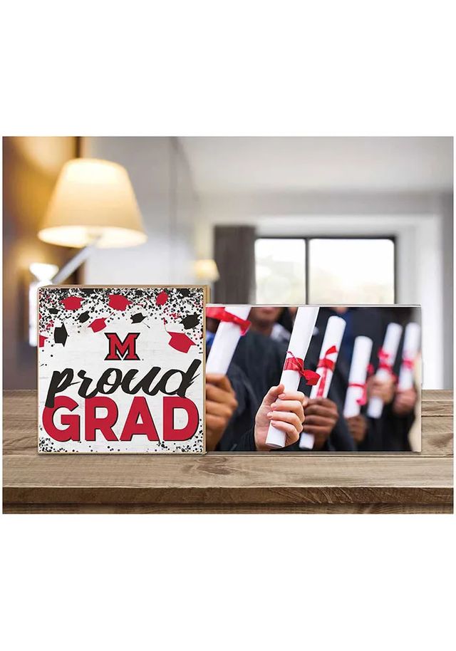 Miami RedHawks Proud Grad Floating Picture Frame