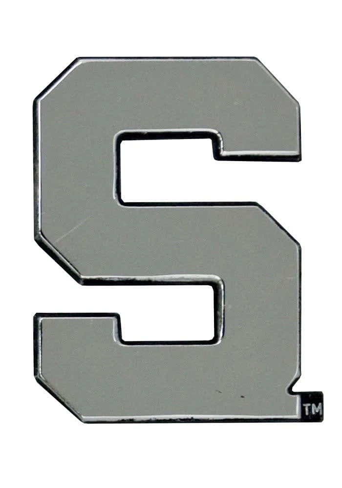 Michigan State Spartans Chrome Classic Car Emblem - Silver