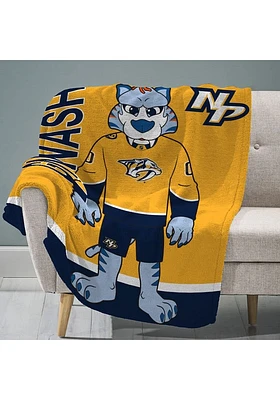 Nashville Predators Gnash Raschel Blanket