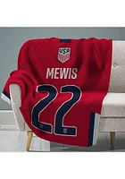 USWNT 60x80 Kristie Mewis Raschel Throw Blanket - Red