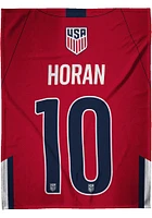 USWNT 60x80 Lindsay Horan Raschel Throw Blanket - Red