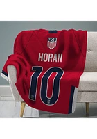 USWNT 60x80 Lindsay Horan Raschel Throw Blanket - Red