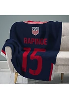 USWNT 60x80 Megan Rapinoe Raschel Throw Blanket - Blue