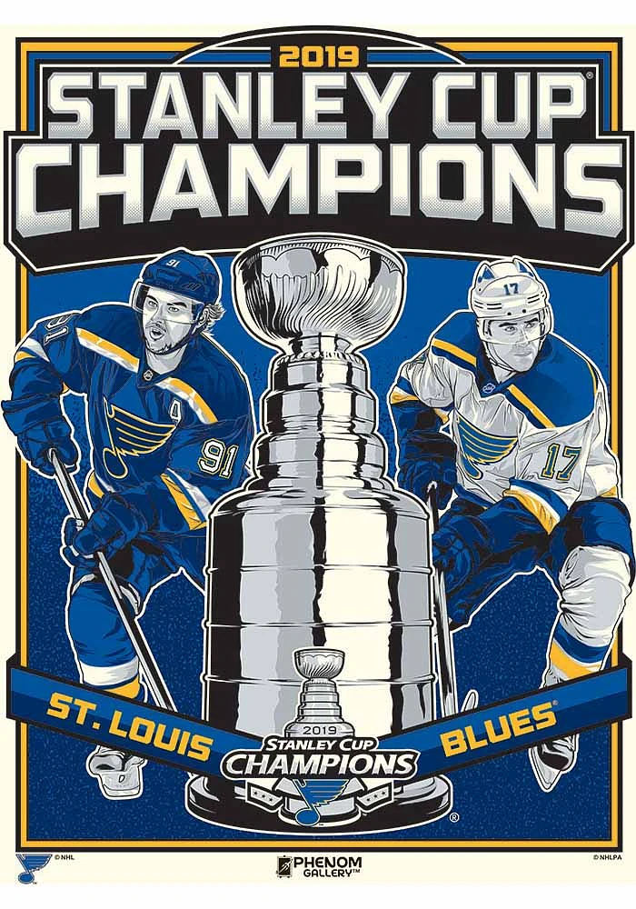 St Louis Blues 2019 Stanley Cup Champions Unframed Poster