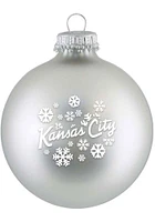Kansas City Snowflakes Glass Ball Ornament