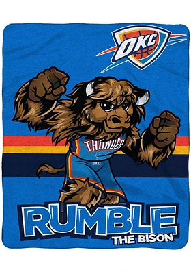 Oklahoma City Thunder 60x80 Mascot Raschel Blanket