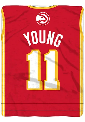 Atlanta Hawks 60x80 Jersey Raschel Throw Blanket - Red