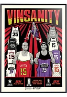 Toronto Raptors 18x24 Vince Carter Vinsanity Deluxe Framed Posters