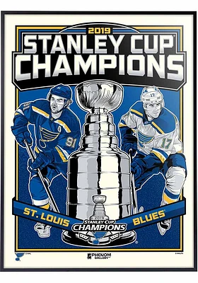 St Louis Blues 18x24 2019 Stanley Cup Champions Deluxe Framed Posters
