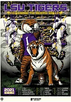 LSU Tigers 18x24 2021 Schedule Unframed Poster