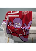 Detroit Red Wings Mascot 60x80 Raschel Throw Blanket - Red