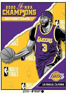 Los Angeles Lakers 18x24 2020 NBA Champions Anthony Davis Unframed Poster