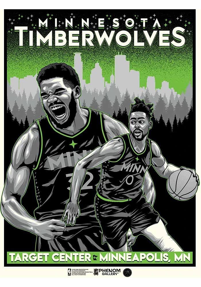 Minnesota Timberwolves 18x24 Unframed Poster