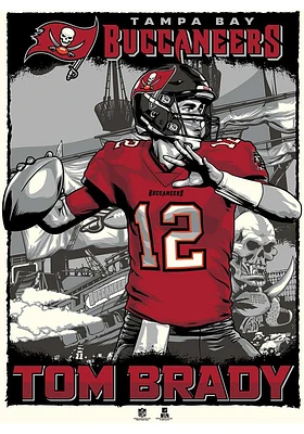 Tampa Bay Buccaneers 18x24 Tom Brady Unframed Poster
