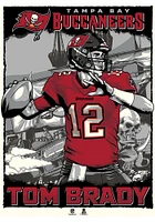 Tampa Bay Buccaneers 18x24 Tom Brady Unframed Poster