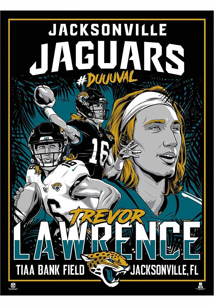 Jacksonville Jaguars 18x24 Trevor Lawrence Unframed Poster