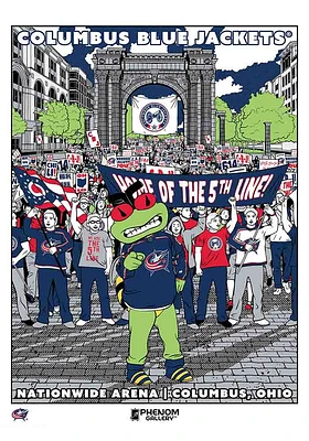 Columbus Blue Jackets 18x24 Home Of The 5th Line Unframed Poster