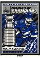 Tampa Bay Lightning 18x24 Nikita Kucherov 2020 Stanley Cup Champions Unframed Poster