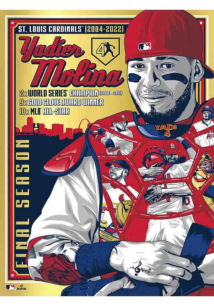 St Louis Cardinals Yadier Molina 18x24 Unframed Poster
