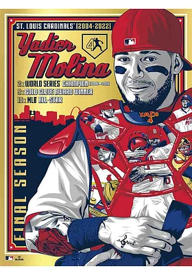 St Louis Cardinals Yadier Molina 18x24 Unframed Poster
