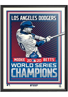Los Angeles Dodgers Mookie Betts 2020 World Series Champs Deluxe Framed Posters
