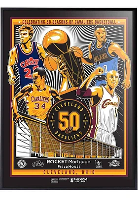 Cleveland Cavaliers 50th Anniversary Deluxe Framed Posters