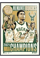 Milwaukee Bucks 2021 NBA Championship Deluxe Framed Posters