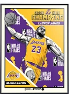 Los Angeles Lakers 2020 NBA Champions LeBron James 18x24 Deluxe Framed Posters