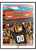 Cleveland Browns 75th Anniversary Deluxe Framed Posters