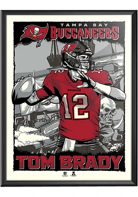 Tampa Bay Buccaneers Tom Brady Deluxe Framed Posters