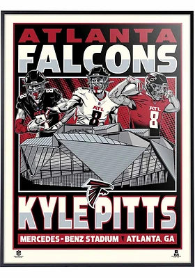 Atlanta Falcons Kyle Pitts 18x24 Framed Posters