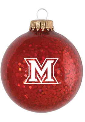 Miami RedHawks Sparkle Ornament