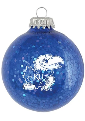 Kansas Jayhawks Sparkle Ornament - Blue