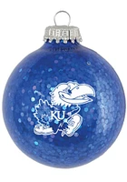 Kansas Jayhawks Sparkle Ornament - Blue