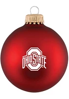 Ohio State Buckeyes Matte Ornament - Red