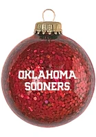 Oklahoma Sooners Sparkle Ornament - Red