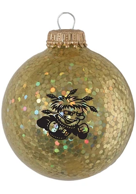 Wichita State Shockers Sparkle Ornament - Gold