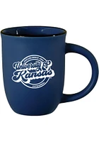 Kansas Jayhawks 14oz Stoneware Davenport Ceramic Mug - Blue