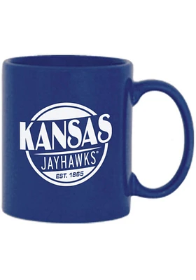 Kansas Jayhawks 11oz Dorchester Ceramic Mug - Blue