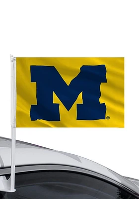 Michigan Wolverines 11x16 Gold Car Flag - Yellow