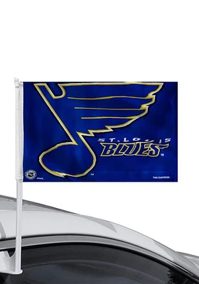 St Louis Blues 11x14 Blue Car Flag - Blue