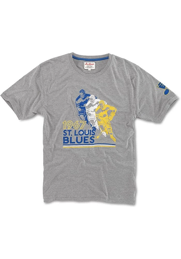 St Louis Blues Grey Duncan Short Sleeve Fashion T Shirt