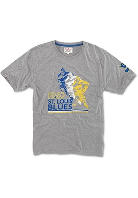 St Louis Blues Grey Duncan Short Sleeve Fashion T Shirt