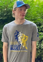 St Louis Blues Grey Duncan Short Sleeve Fashion T Shirt